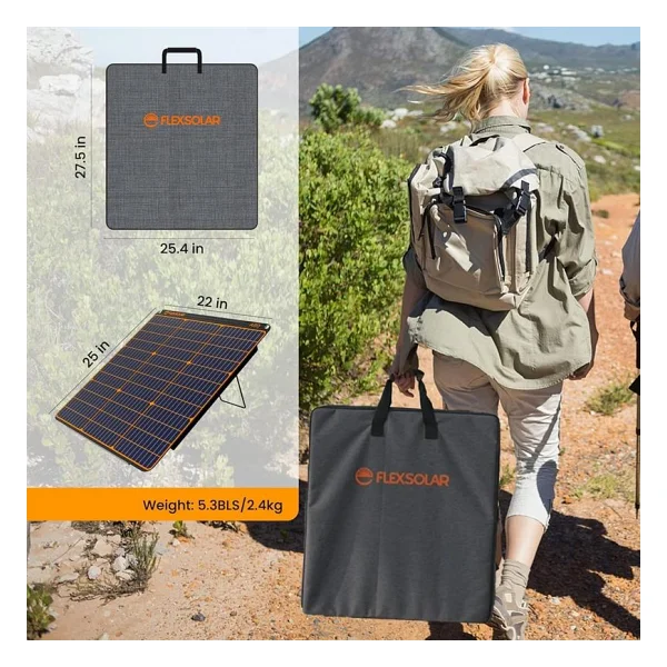 Flexsolar A60 60 W Taşınabilir Güneş Paneli - Görsel 3