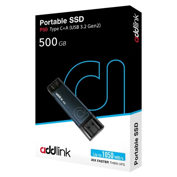 Addlink P50 AD500GBP50DK USB 3.2 500 GB Taşınabilir SSD - Görsel 3