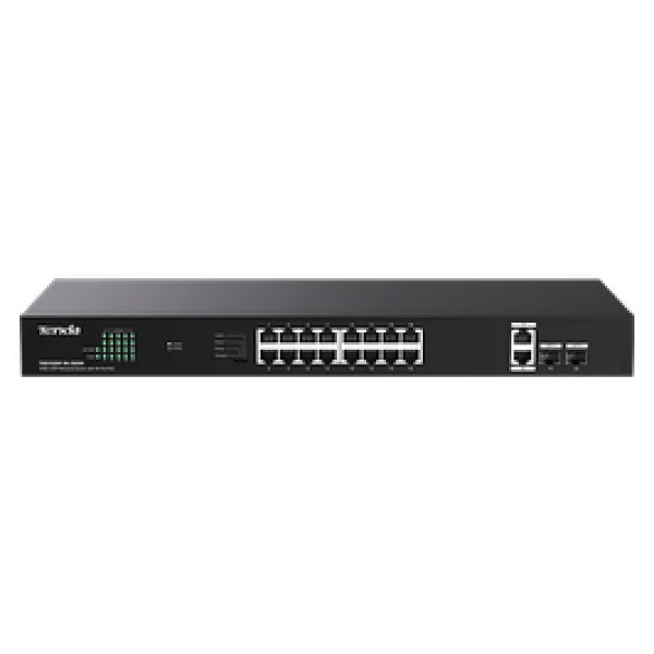 Tenda TEG1128P-24-410W 24 Port 10/100/1000 PoE 2 Port Uplink +2 SFP 410W Yonetilemez Rack Mount Switch - Görsel 5