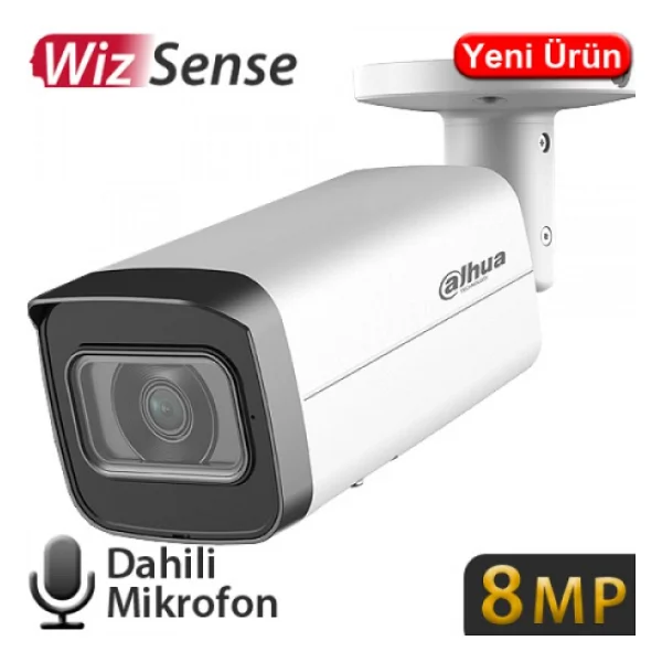 Dahua IPC-HFW2841T-AS-0360B Bullet 4K 8 MP 3.6mm Lens 360 Derece Gece Görüşlü IP Güvenlik Kamerası - Görsel 4