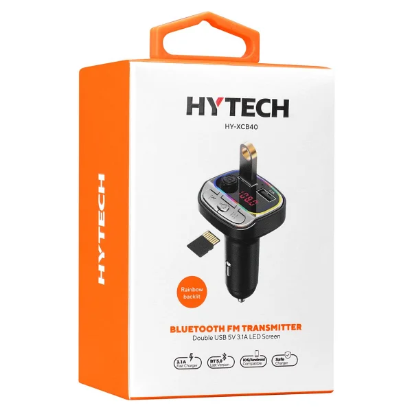 Hytech HY-XCB40 Çift Usb 5V 3.1A Led Ekran FM Transmitter - Görsel 4