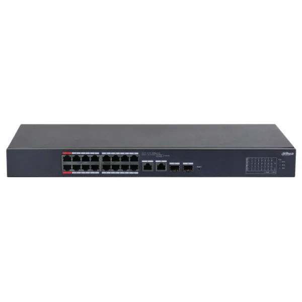 Dahua CS4218-16ET-135 16 Port 10/100/1000 Mbps Yönetilebilir Gigabit PoE Switch - Görsel 2