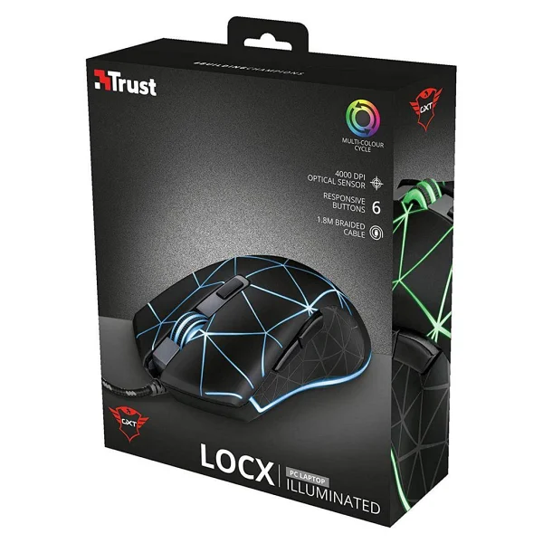 Trust 22988 GXT 133 Locx Kablolu Optik Oyuncu Mouse - Görsel 7