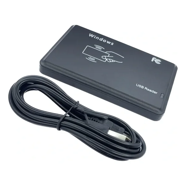 125 Khz RFID Kart Etiket Okuyucu USB Card Reader - Görsel 2