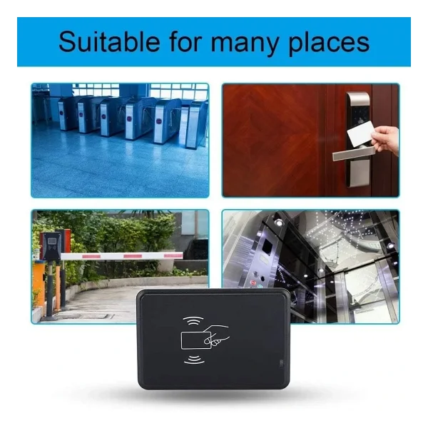 125 Khz RFID Kart Etiket Okuyucu USB Card Reader - Görsel 10