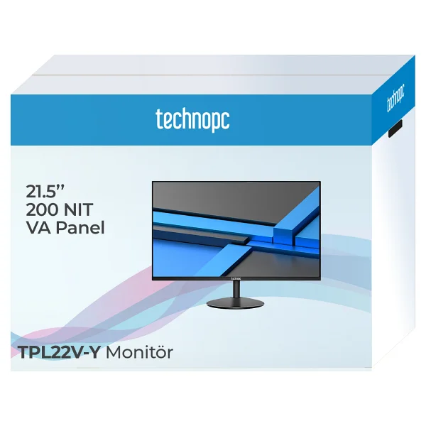 Technopc TPL22V-Y 21.5" 6.5 ms Full HD 60 Hz Monitör - Görsel 6