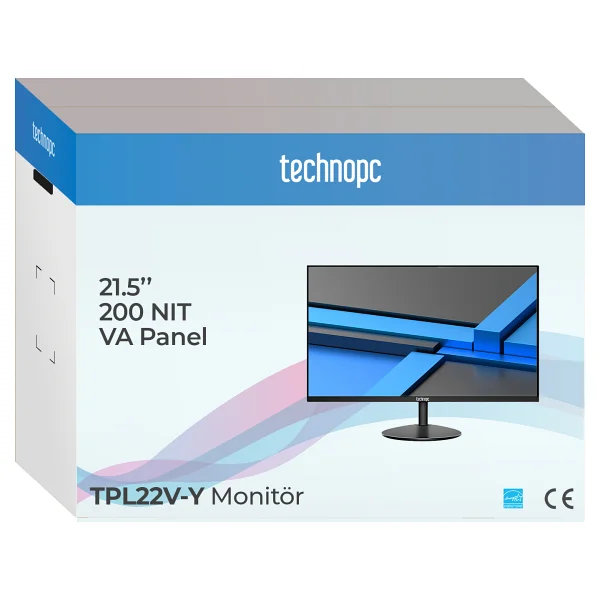 Technopc TPL22V-Y 21.5" 6.5 ms Full HD 60 Hz Monitör - Görsel 7