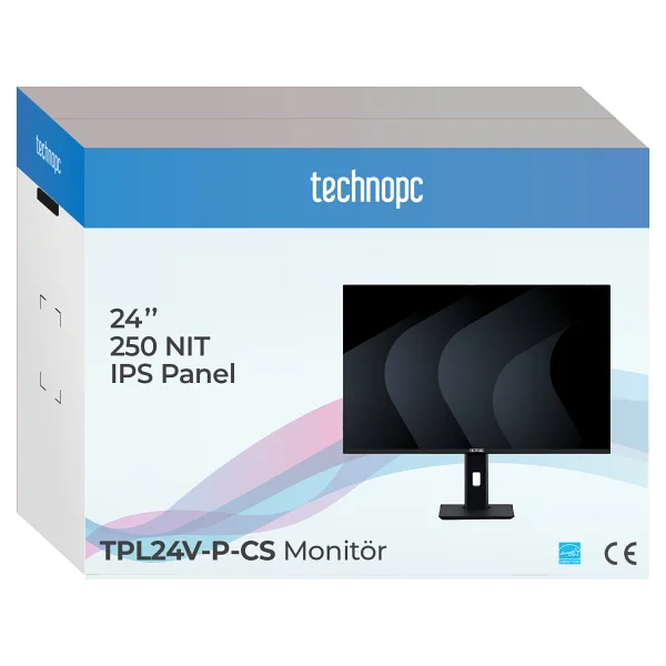 Technopc TPL24V-P-CS 23.8" 5 ms Full HD Pivot IPS 60 Hz Monitör - Görsel 5