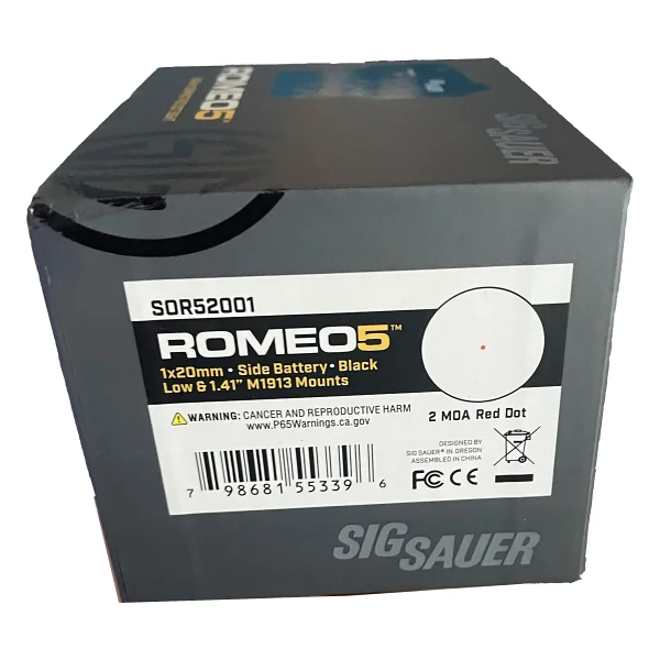 Sig Sauer Romeo5 1X20MM Compact Red Dot - 1 x 20 mm - Görsel 5