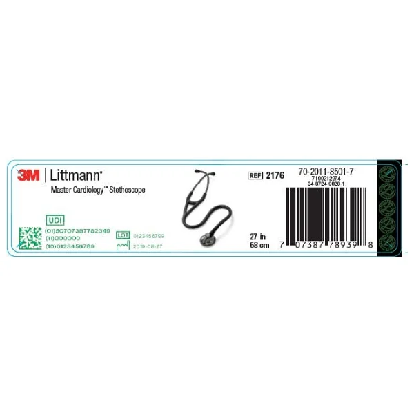 Littmann Master 2176 Siyah Kardiyolojik Stetoskop - Görsel 4