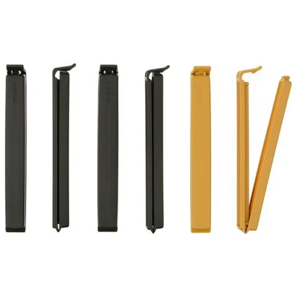 IKEA BEVARA paket mandalı, antrasit-koyu sarı, 6 parça - Görsel 6