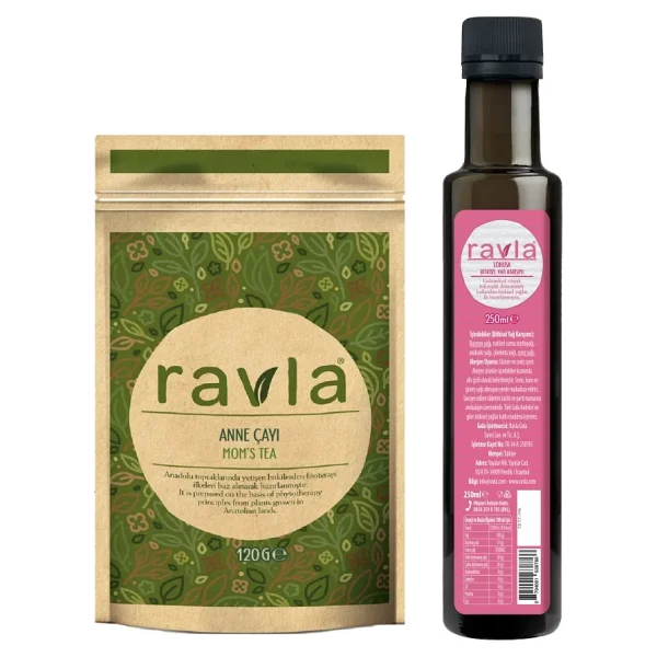 Ravla 2'li Ürün - Anne Çayı - 120g / Lohusa Bitkisel Yağ Karışım - 250ml - Görsel 4