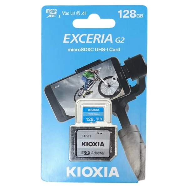 Kioxia Exceria G2 LMEX2L128GG2 Class 10 UHS-I U3 V30 128 GB Micro SD Kart - Görsel 3