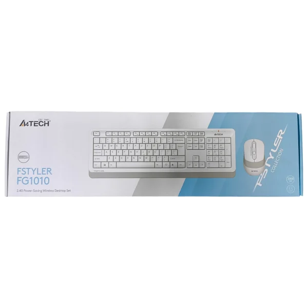 A4 Tech FG1010 Beyaz Q Kablosuz Klavye Mouse Seti - Görsel 6