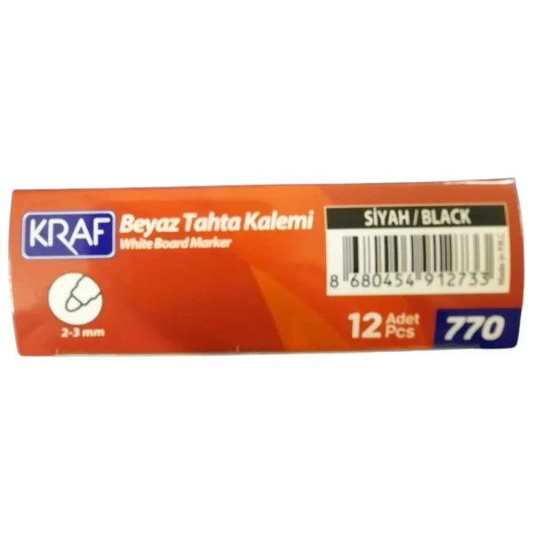 Kraf 770 12'li Siyah Tahta Kalemi - Görsel 7