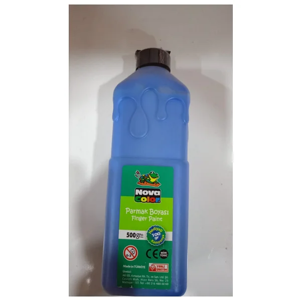 Nova Color 500 gr Mavi Parmak Boya - Görsel 3