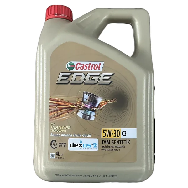 Castrol Edge 5W-40 4 lt Motor Yağı - 2025 - Görsel 4