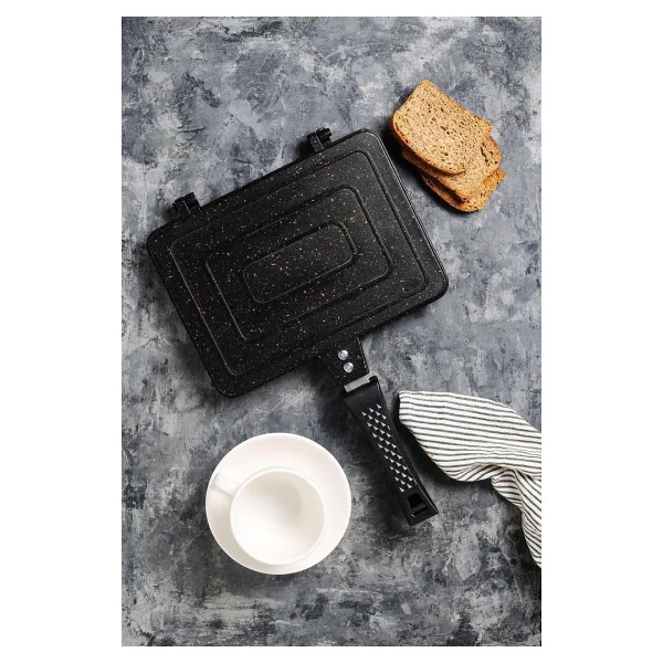 Tubshop Ocak Üstü Tost Makinesi - Gri - Siyah - Görsel 6