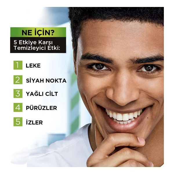 L'Oreal Paris Men Expert Pure Charcoal 100 ml Yüz Temizleme Jeli - Görsel 6