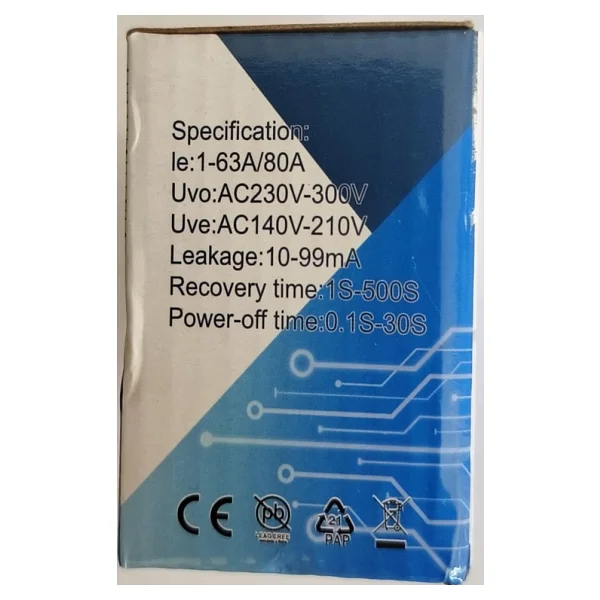 Tomzn 80A Wifi Akıllı Kaçak Akım Rölesi Tomzn 80A Wifi Voltaj Akım Koruyucu Röle TOMPD-80LW - Görsel 5