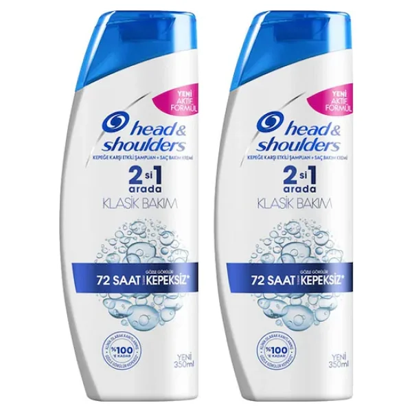 Head & Shoulders Klasik Bakım 2'si 1 Arada 350 ml 2 Adet Kepek Şampuanı - Görsel 3