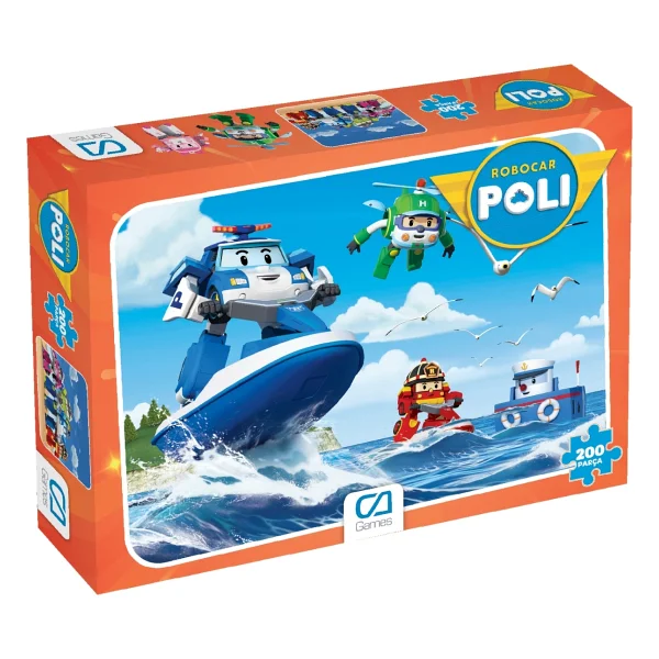 CA Games Robocar Poli 200 Parça Puzzle 5328 - Görsel 4