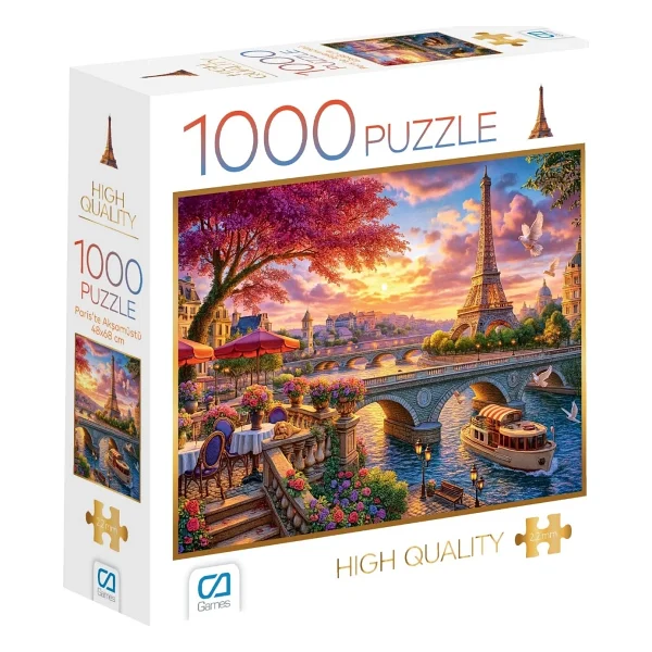 CA Games Paris'te Akşamüstü 1000 Parça Puzzle 7099 - Görsel 3