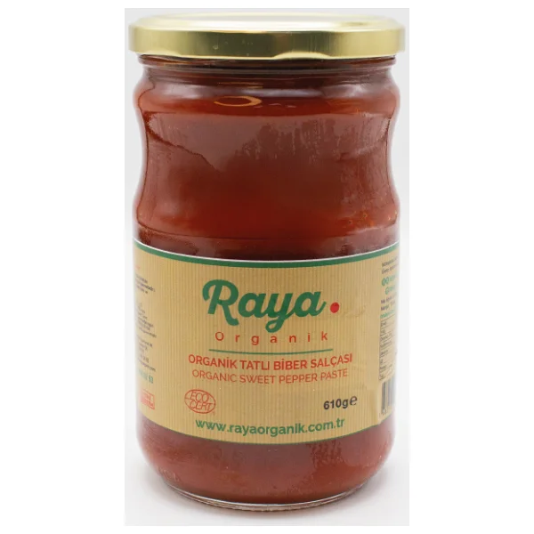 Raya Organik Tatlı Biber Salçası 610 gr - Görsel 7