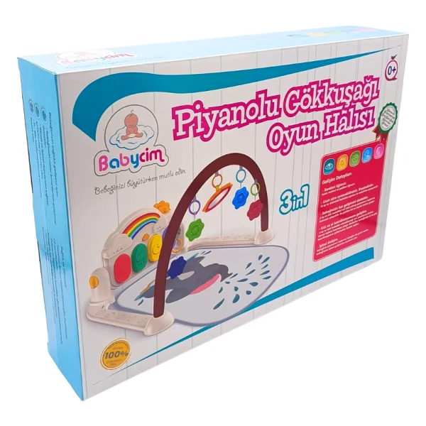 Birlik Oyuncak 3in1 Piyanolu Gökkuşağı Oyun Halısı HE0638 - Görsel 6