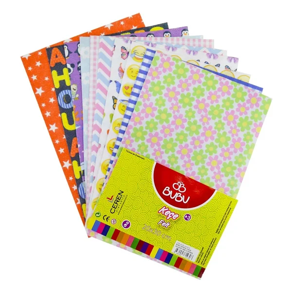 Bubu Desenli Keçe 20X30Cm 2Mm 10 Desen Çiçekli -KE0018 - Görsel 2