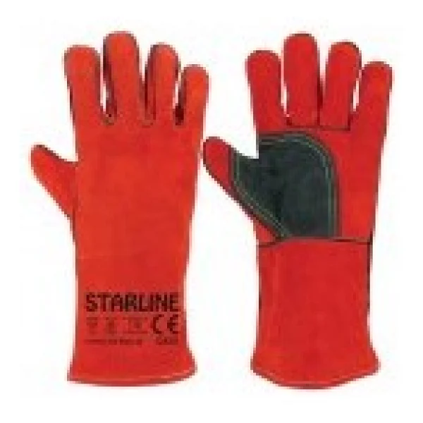 Starline E-170418C-KR Kırmızı Kaynak Eldiveni - Görsel 4