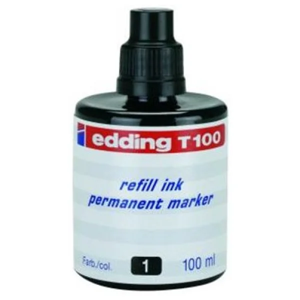 Edding T100 Permanent Siyah Mürekkep - Görsel 2