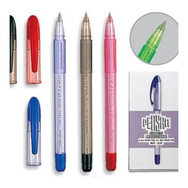Pensan 2221 Global 0.5 mm Kırmızı Tükenmez Kalem - Görsel 2