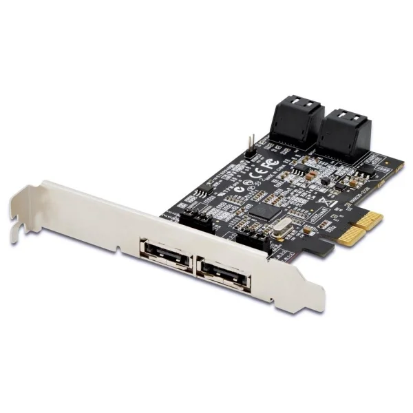 Digitus Serial Ata (Sata) Iıı Pcı Express Kartı, 4 X Dahili Sata Port, 2 X Harici Esata Port, Marvell 88Se9230 Chipset':Li - Görsel 2