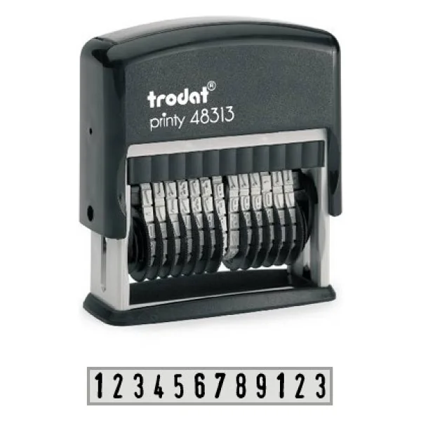 Trodat 48313 Numaratör 3,8mm 13 Hane ,Siyah Keçe - Görsel 2