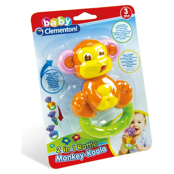 Clementoni Maymun Koala 2'si 1 Arada Çıngırak - Görsel 2