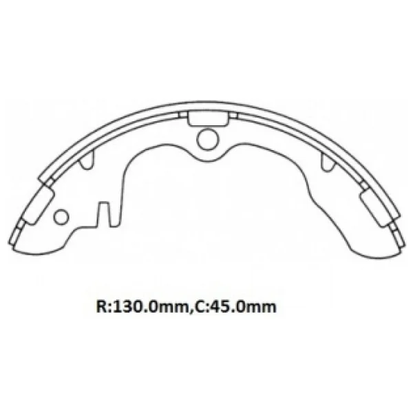 Kia Ceres- Kamyonet- 90/00 Ön/Arka Fren Pabucu 2.2cc (130x45)(Daiwa) - Görsel 2