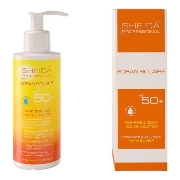 Sheida Ecran Solaire 150 ml 50 Faktör Yüz ve Vücut Güneş Kremi - Görsel 2