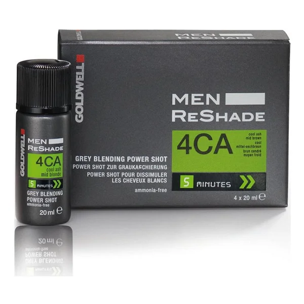 Goldwell 4Ca Men Reshade Erkek Saç Boyası 4 x 20 ml Siyah Amonyaksız Krem Form ile 5 Dakikada Etki - Görsel 2