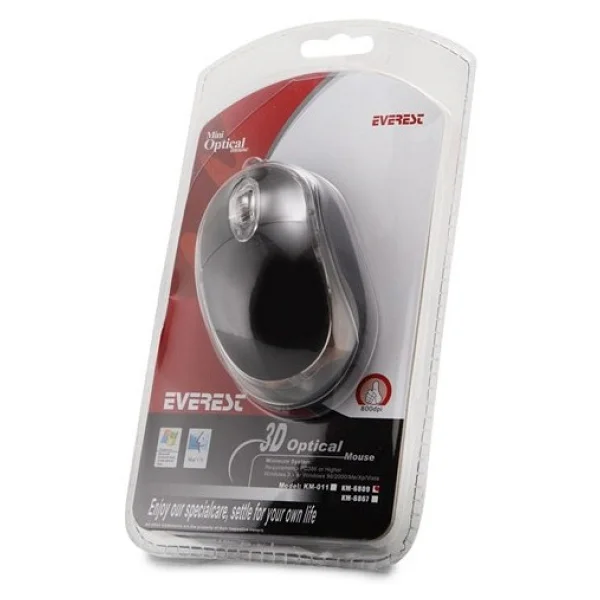 Everest KM-6809 Optik Kablolu Mouse - Görsel 4