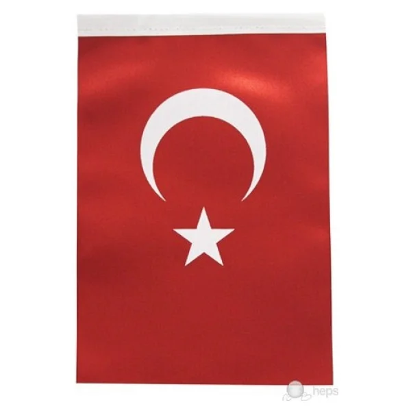 İnter Türk Bayrağı 50x75 cm Kırmızı Renkli 1 Adet Yüksek Kalite Polyester Malzeme - 50 x 75 cm - Görsel 3