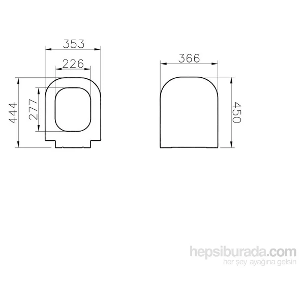 VitrA Retro Soft 74-003-009 Klozet Kapağı - Görsel 2