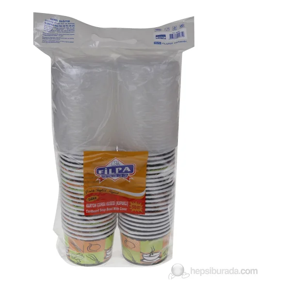 Filpa Karton Çorba Kasesi 50 Adet = 1 Paket - Görsel 2