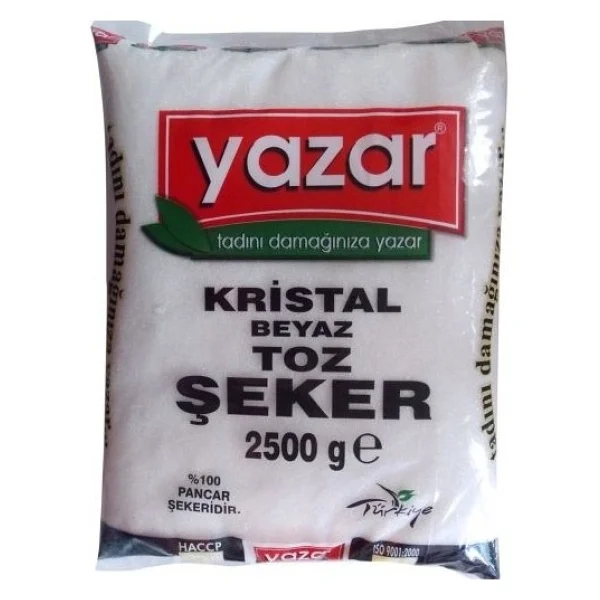 Yazar Kristal Toz Şeker 2.5 kg - Görsel 2
