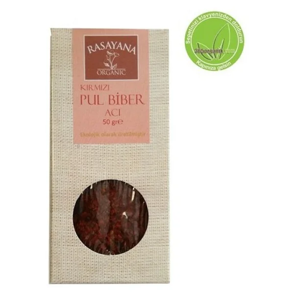 Rasayana Organik 50 gr Acı Kırmızı Pul Biber - Görsel 4