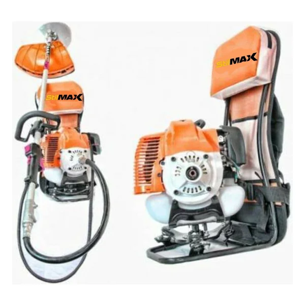 Stilmax 4 Hp 2 Zamanlı 58CC Sırt Tipi Benzinli Motorlu Tırpan Ot Çim Çayır Biçme Kesme Makinesi - Görsel 2
