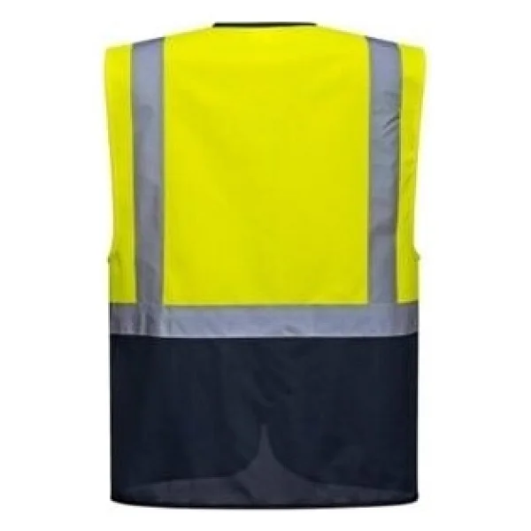 Mavi Yaka Yönetici Ikaz Yeleği - Mühendis Yeleği - 3XL - Görsel 2