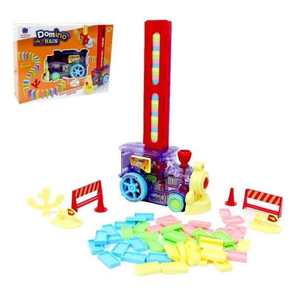 ToruToys Pilli Domino Yerleştiren Dİzen OYuncak Tren Bisepetim - Görsel 2