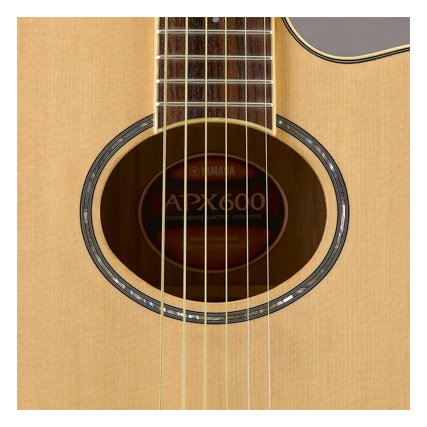 Yamaha APX600 Thin-Line Cutaway Natural Satin Elektro Akustik Gitar - Görsel 8