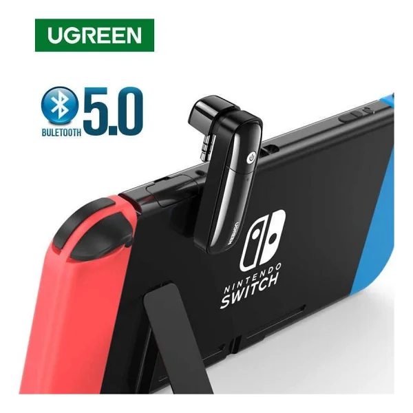 Ugreen Nintendo Switch için Bluetooth 5.0 Verici Ses Adaptörü Siyah - Görsel 2